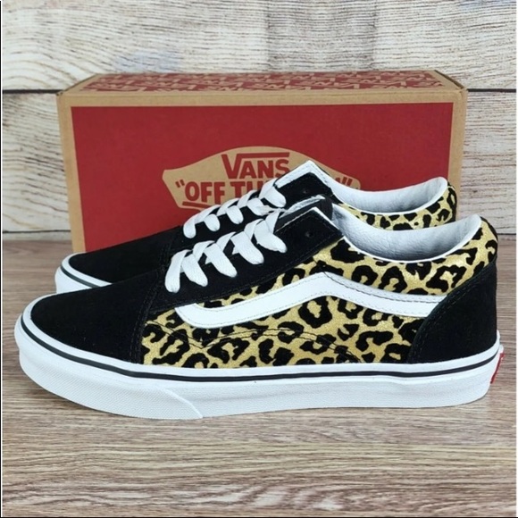Vans Old Skool Flocked Leopard Sneakers - Picture 4 of 7